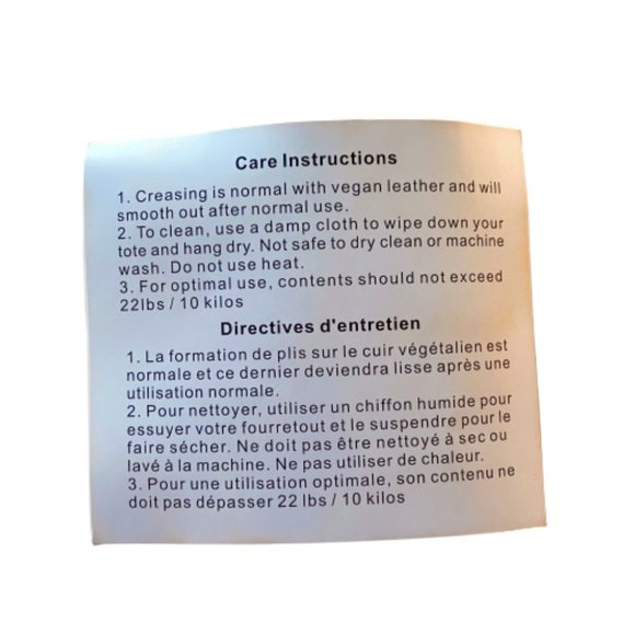 NWOT VINCE CAMUTO Vegan Leather Tote Bag - Picture 8 of 12